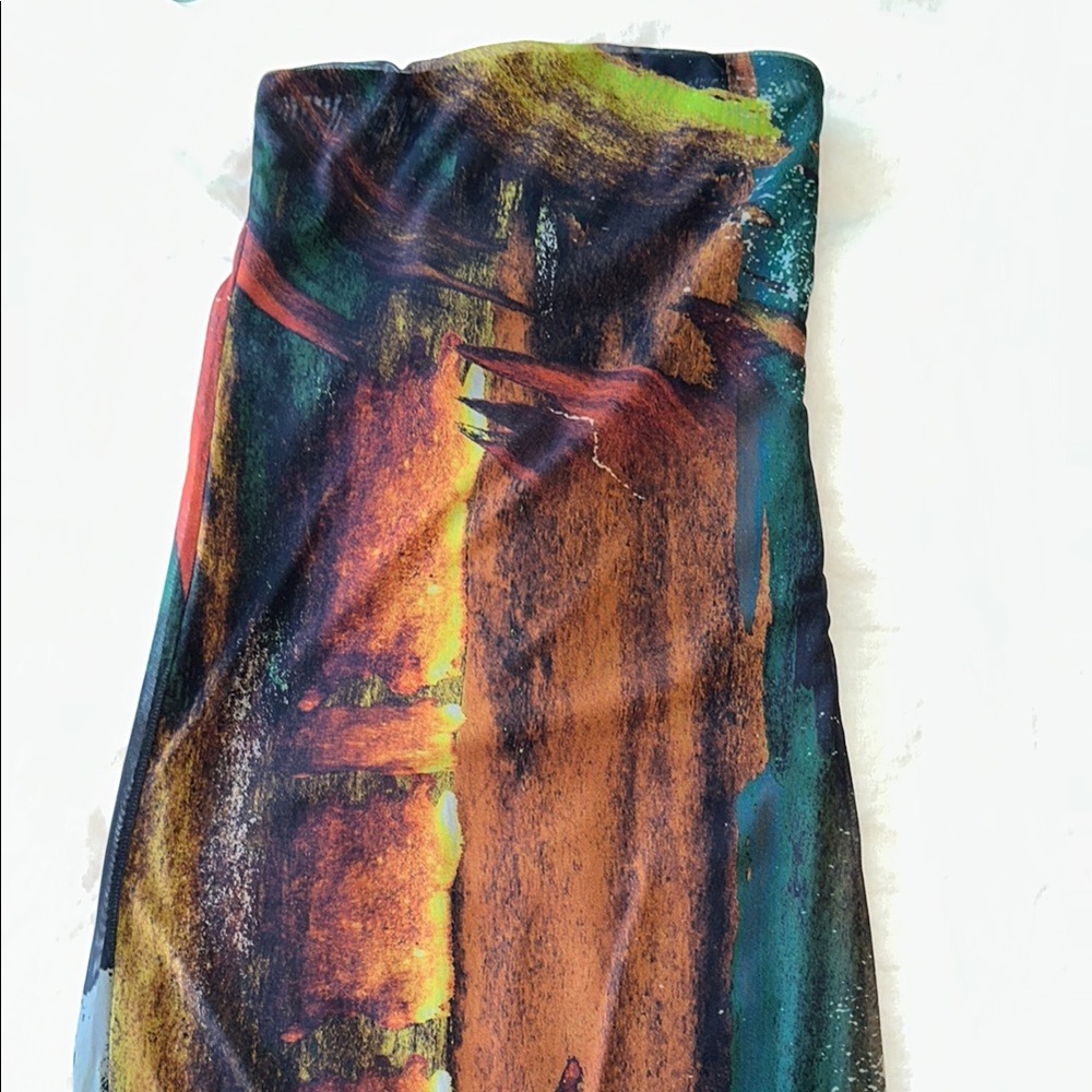 Abstract Multicolor Maxi Dress - Picture 6 of 6